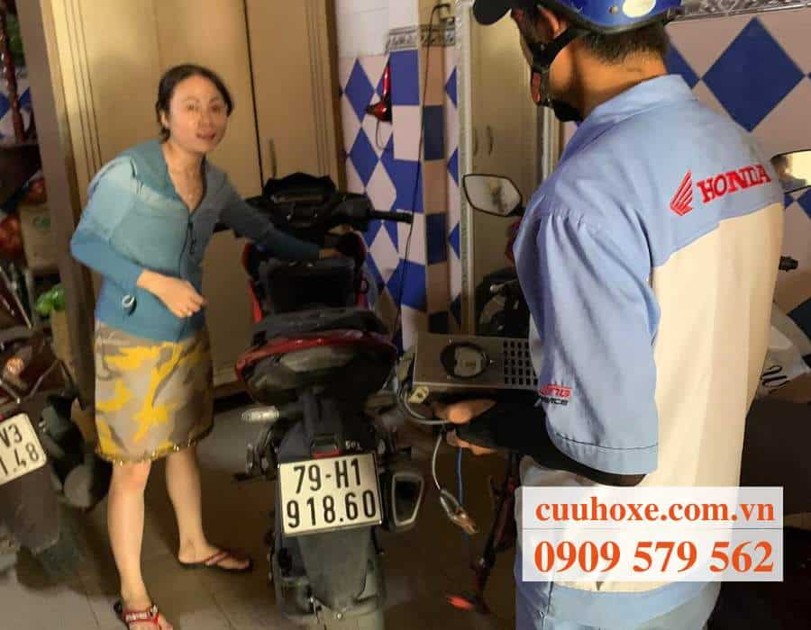 Cứu hộ xe máy quận Bình Thủy tại nhà